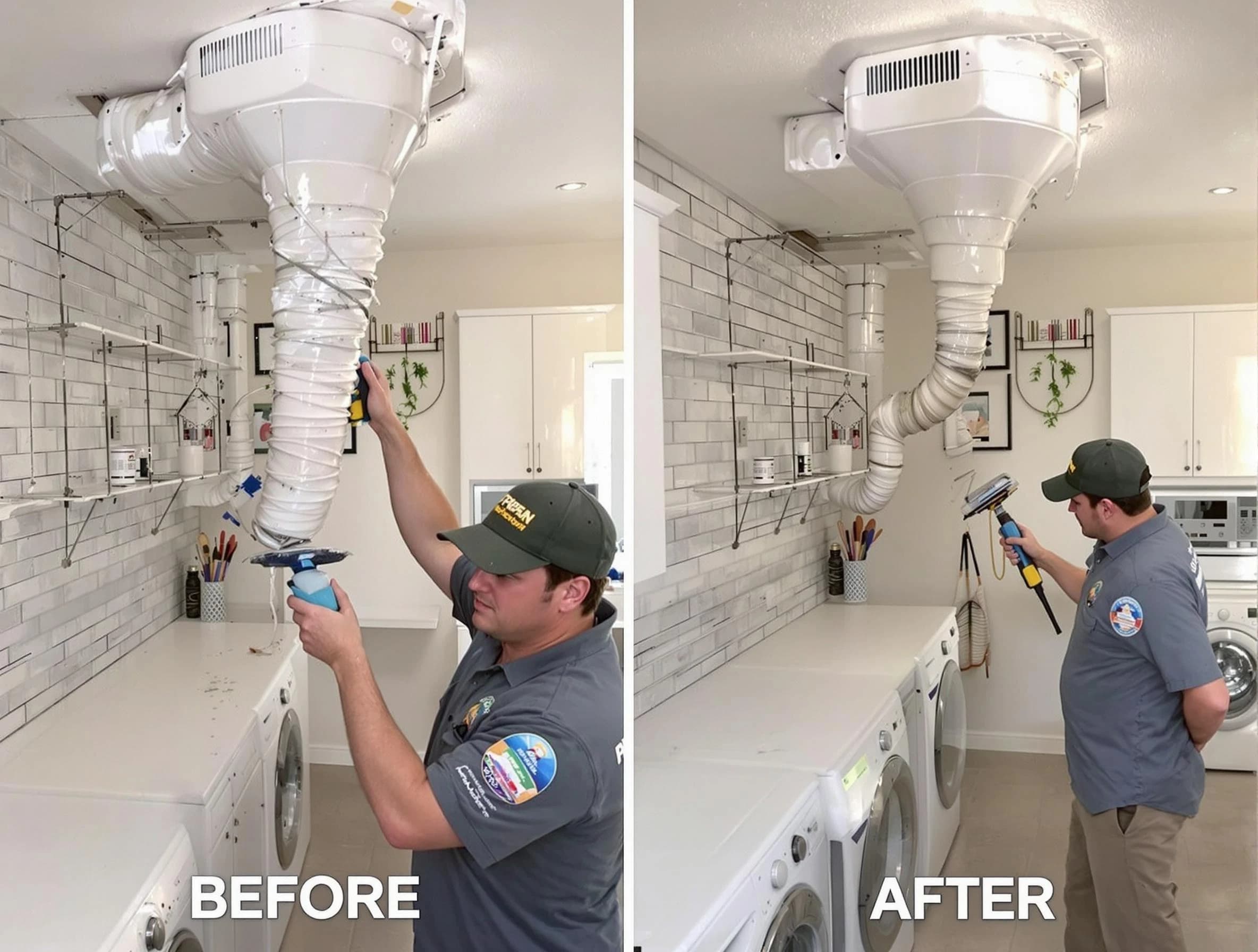 Professional dryer exhaust vent cleaning by South Fulton Dryer Vent Cleaning in South Fulton