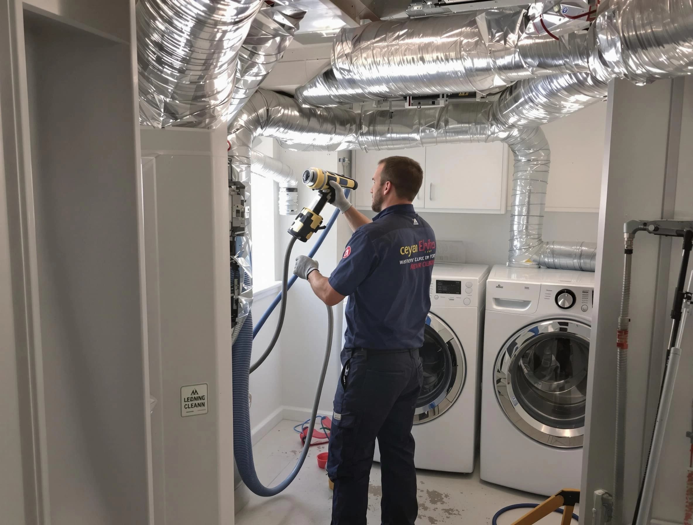 South Fulton Dryer Vent Cleaning specialist using advanced equipment for thorough duct cleaning in South Fulton